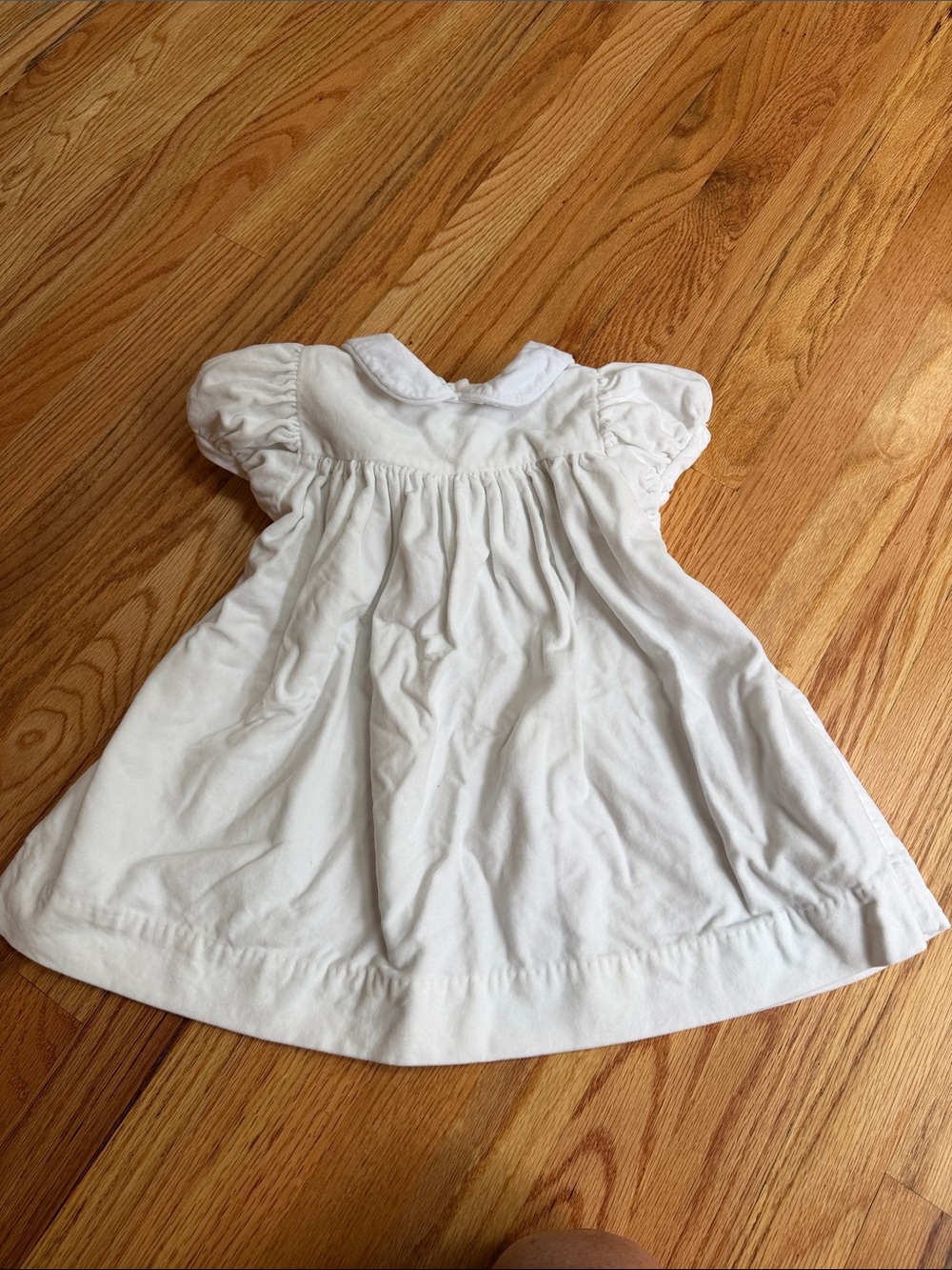 The Beaufort Bonnet Company White Cotton Peter Pan Collar Dress